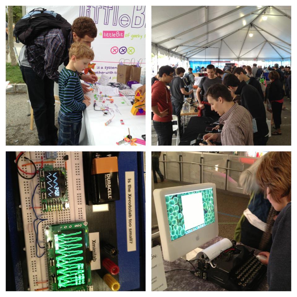 Tenrehte CEO Jennifer Indovina and Senior Engineer Carlos Barrios at World Maker Faire New York 2012